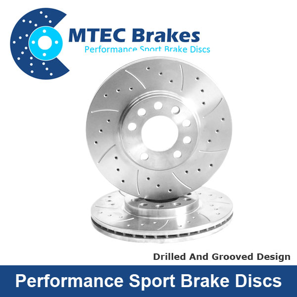 MTEC 1562 320x25mm Mazda MPS drilled grooved brake discs YBT Brakes