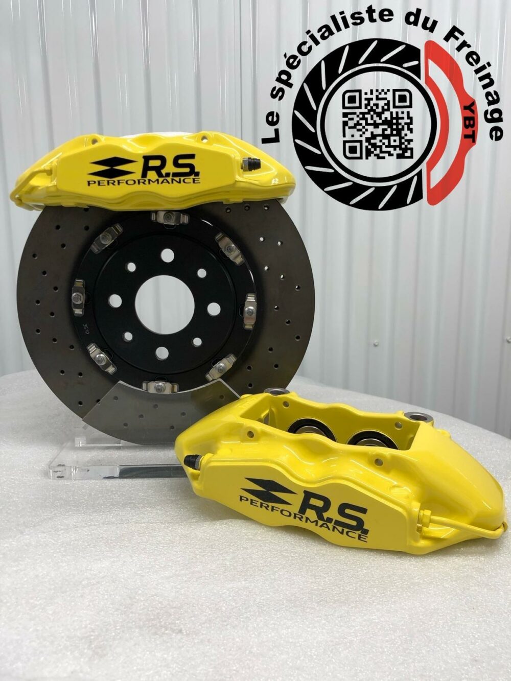 Pack adaptateurs YBT Clio 4 RS + durites renforcés aviations sur mesure étriers Brembo 4 pistons 320x28mm – Image 6