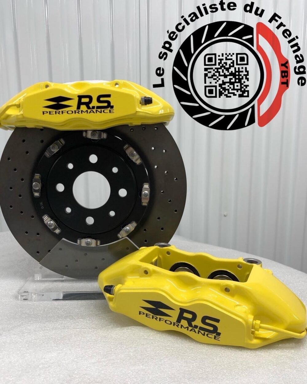 Kit gros freins avant YBT Clio 4 RS Ultime 320x28mm Girodisc sur bol – Image 5