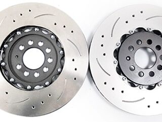 2 DISQUES DE FREINS AVANT MTE7010 C 2 PARTIES FLOTTANT 334X32MM 5x100 VW GOLF 4 R32 AUDI TT V6