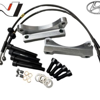 Adaptateurs HYUNDAI I3ON + durites sur mesure étriers Brembo 4 pistons 345x30mm 360x30mm