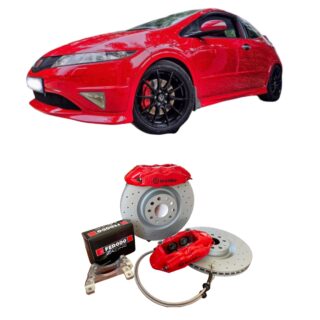Kit gros freins avant YBT 320x28mm Honda Civic Type R EP3 FN2 Performance
