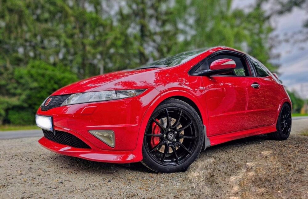 Pack adaptateurs YBT Honda Civic Type R EP3 FN2 + durites renforcés aviations sur mesure étriers Brembo 4 pistons – Image 3