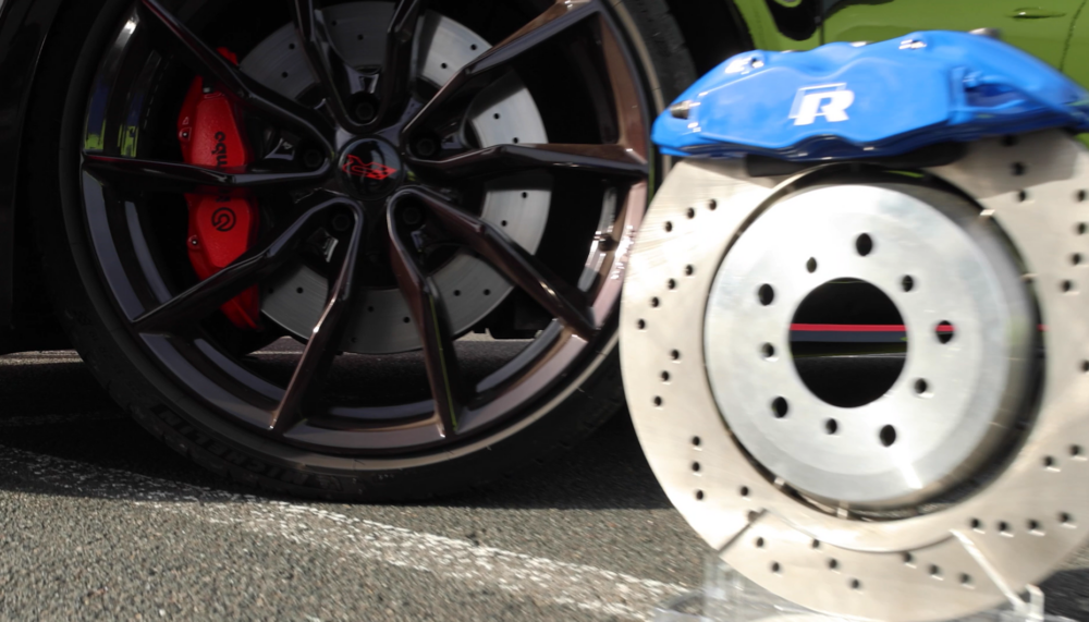 2 Disques de Freins avant MTEC1807 percés rainurés 340X30mm 5x112 5 VW GOLF 7 8 GTI PERFORMANCE CLUB SPORT TCR SCIROCCO R – Image 9
