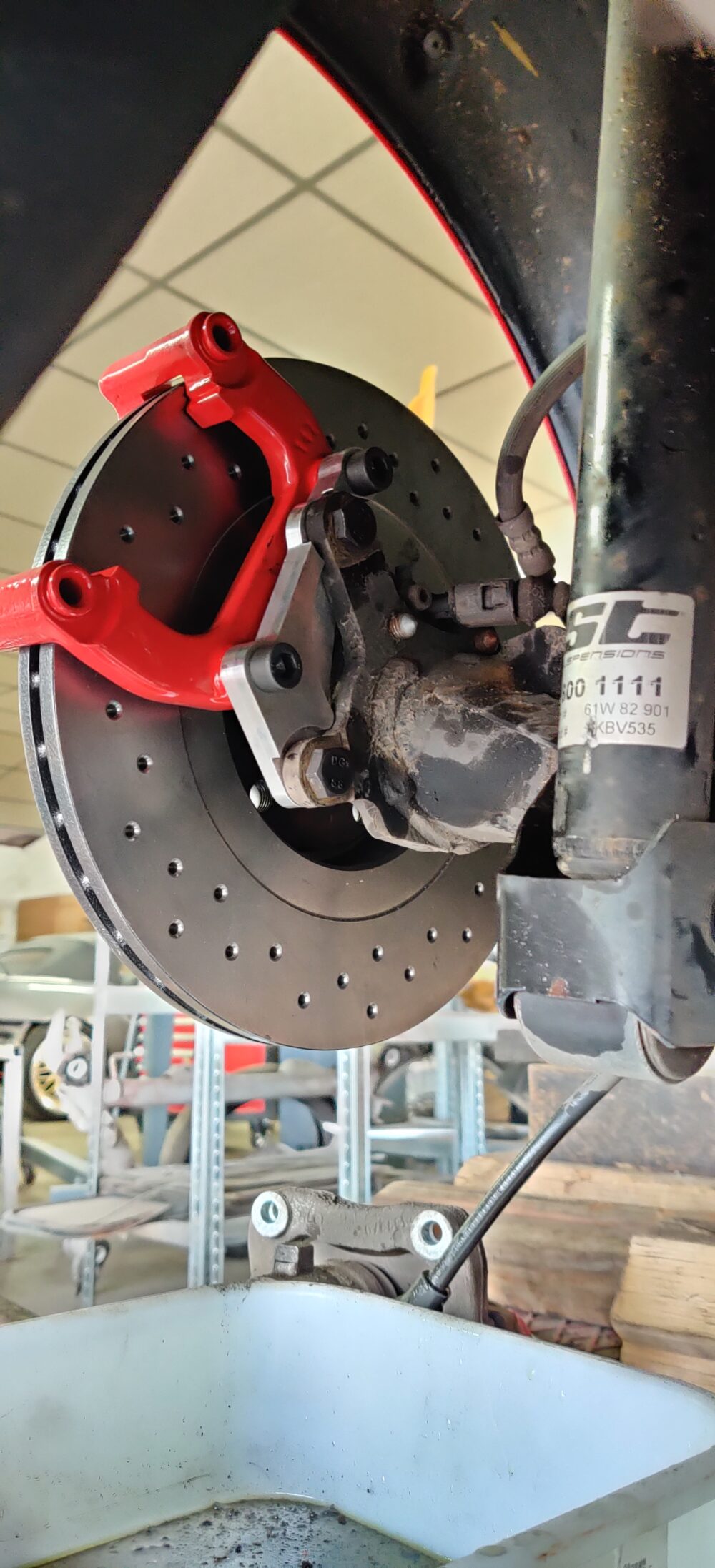 2 support d'étrier de frein arrière Golf 4 R32 Audi S3 8L Audi TT R32 Arrière 4-Motion quattro – Image 2